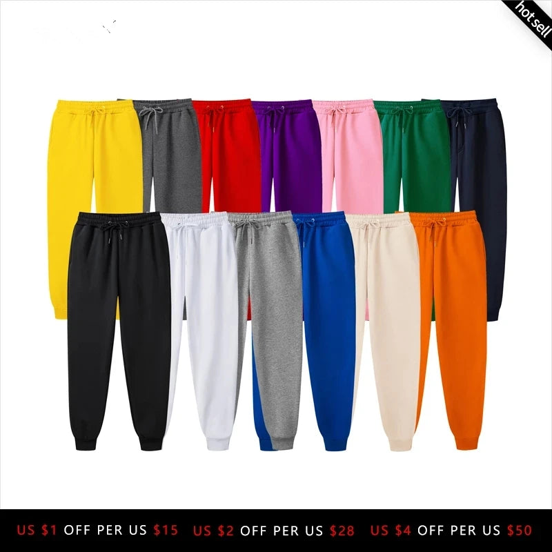 2024 New Men Joggers Brand Male Trousers Casual Pants Sweatpants