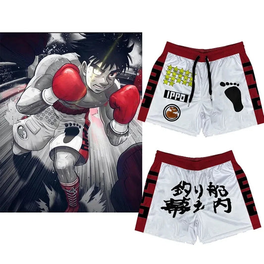 Anime Hajime no Ippo Shorts Summer Gyms Quick Drying Sport IPPO Shorts
