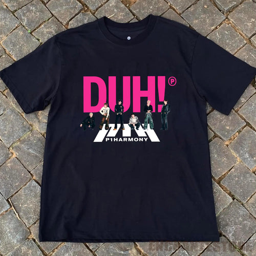 Summer Men P1Harmony 2025 DUH Same T-shirt Kpop Print Summer Short