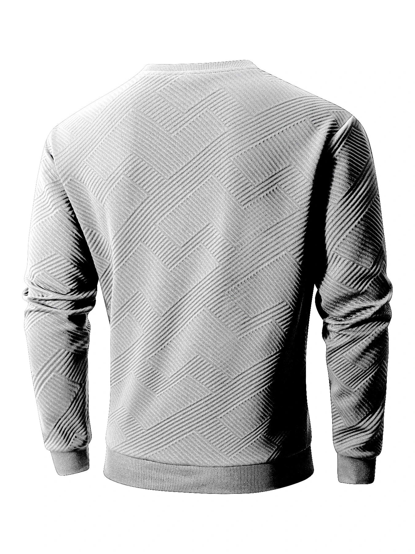 Men's Crew Neck Sweatshirts Spring Autumn Warm Basic Outdoor Pullover