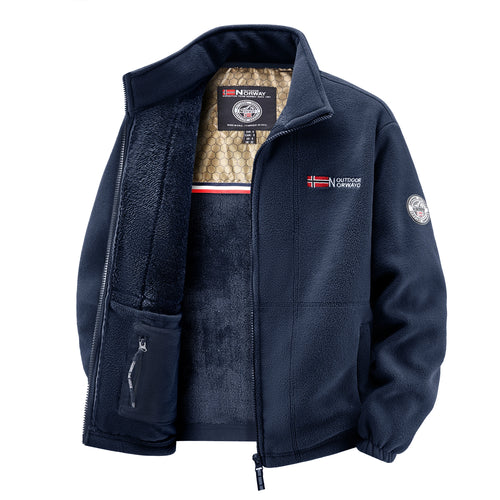 Men's Fleece Jacket, Soft and Skin-Friendly, Heat-Retaining and