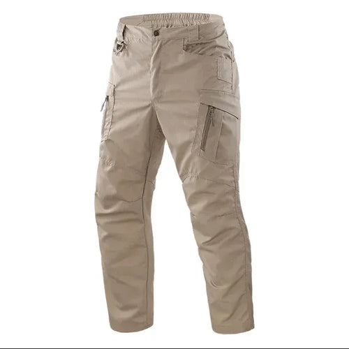 Men Cargo Pants Trousers Multi-pocket Waterproof Wear-resistant Casual