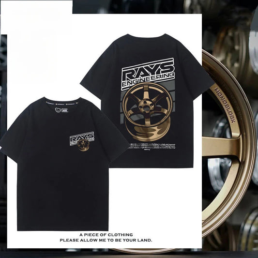 RA Wheel Rim TE37 Wheel Hub Modified Car Short Sleeve Men's and