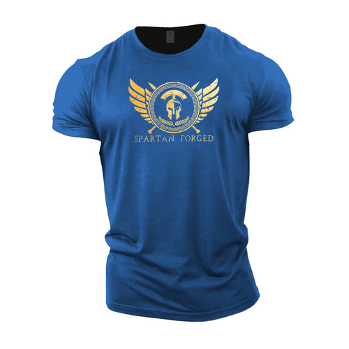 Retro Spartan T-shirts Men Clothes Y2K Summer Short Sleeve Tees Man