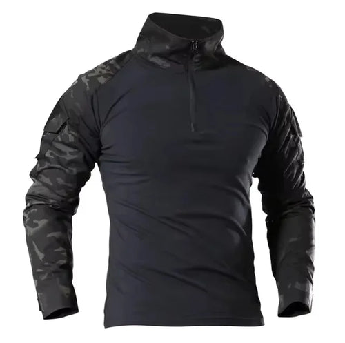 Men's Outdoor Tactical Hiking T-Shirts,Hunting Camouflage Long Sleeve