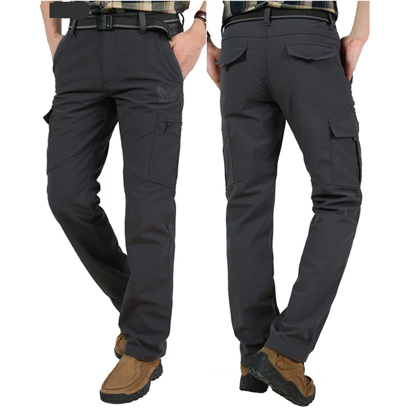 2024 Outdoor Work Tactical Pants Men Winter Casual Cargo Trousers