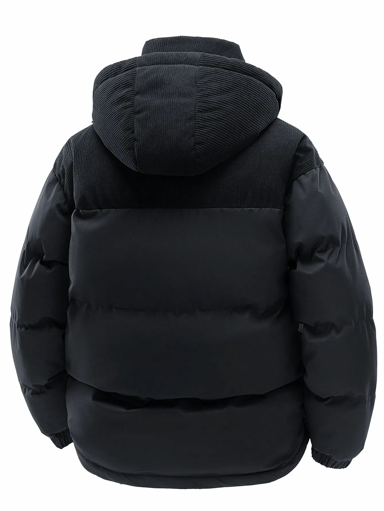 Men's Hooded Cotton Jacket, Thickeneded and Warm in Winter, Windproof