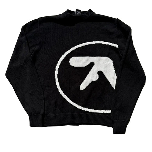 Men's Sweater Aphex Twin Knit Winter Oversized Vintage Long Sleeve