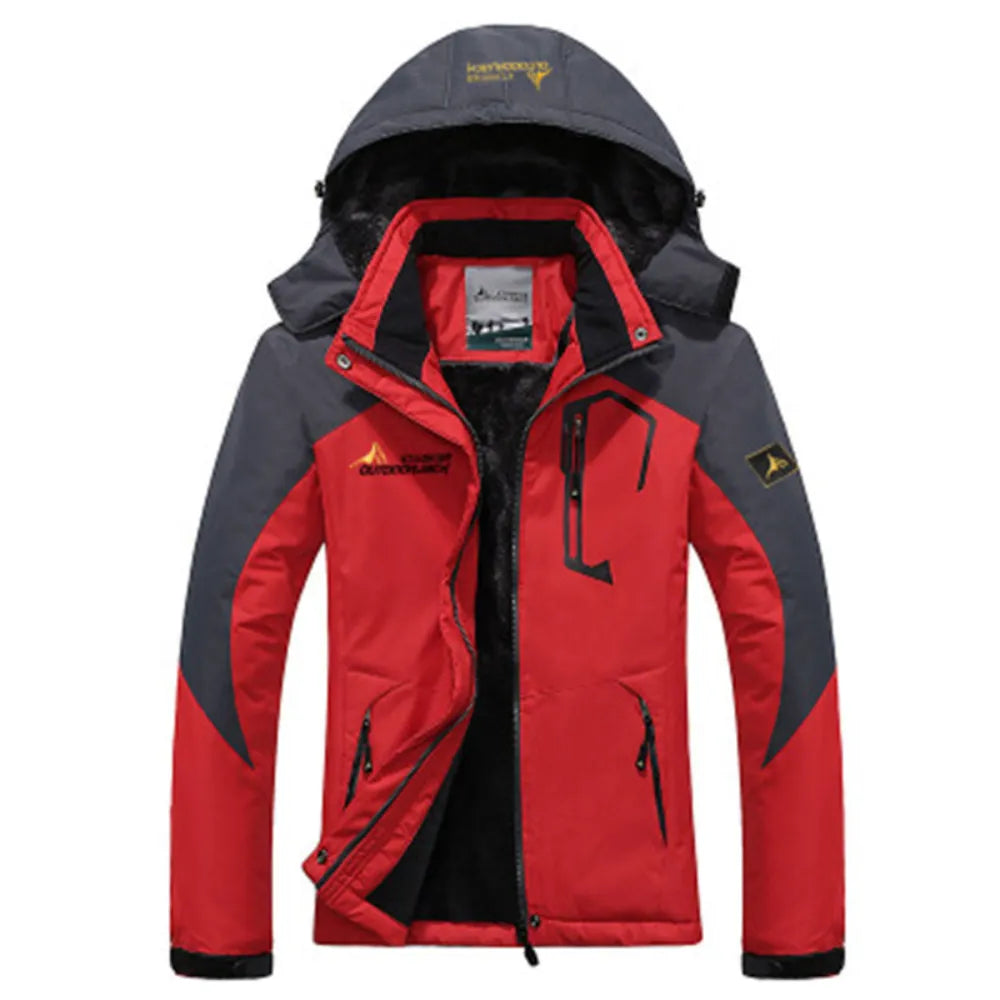 Winter Parka Men Windbreak Plus Thick Warm Windproof Fur Coats Male