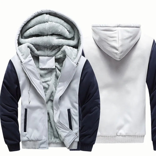 Men's Jacket Winter Camouflage Fleece Thicken Hooded Jackets Male Long