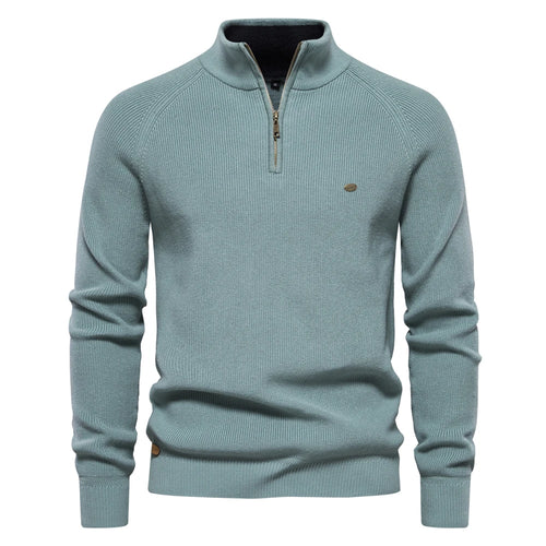 2023 New Autumn Cotton Zipper Cardigans for Men Fashion Casual Social