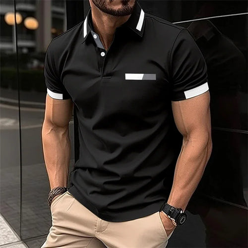 Men's fitness casual sports T-shirt, gym running sports elastic