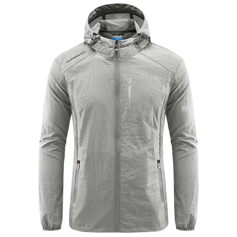 Men's UPF 50+ UV Protection Windbreaker Quick Dry Jacket Outdoor