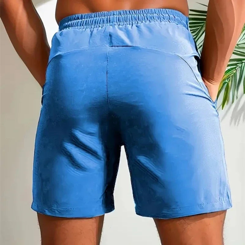 UETEEY Summer Shorts Men Gym Sport Running Squat Fitness Workout Man