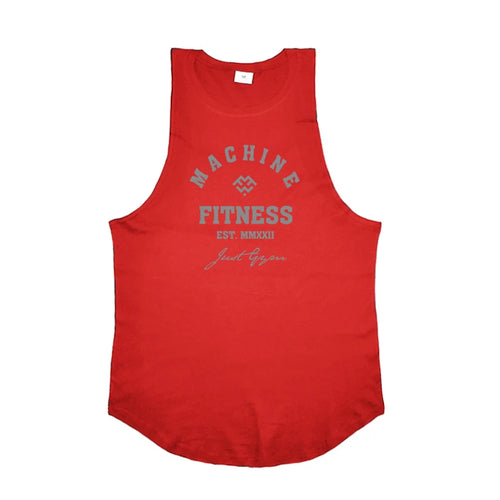 MACHINE FITNESS JUST GYM Bodybuilding Tank Top Mens Workout Vest
