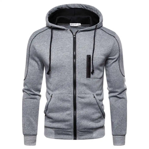 Men's Hoodie Black White Army Green Red Hooded Color Block Fleece Cool