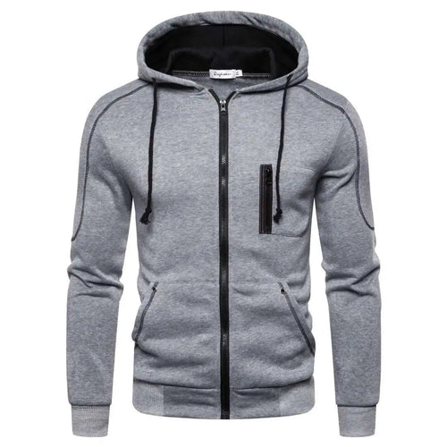 Men's Hoodie Black White Army Green Red Hooded Color Block Fleece Cool