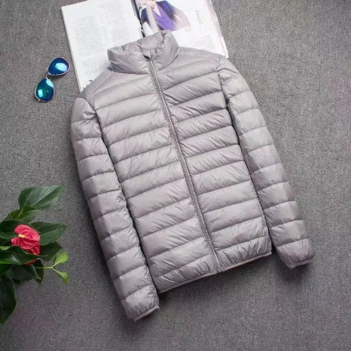 0-10℃ Men's Winter Jacket Ultra Light Duck Down Jackets Portable