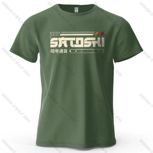 Satoshi and Crypto Printed Men's T-Shirt 100% Cotton Oversized Tech