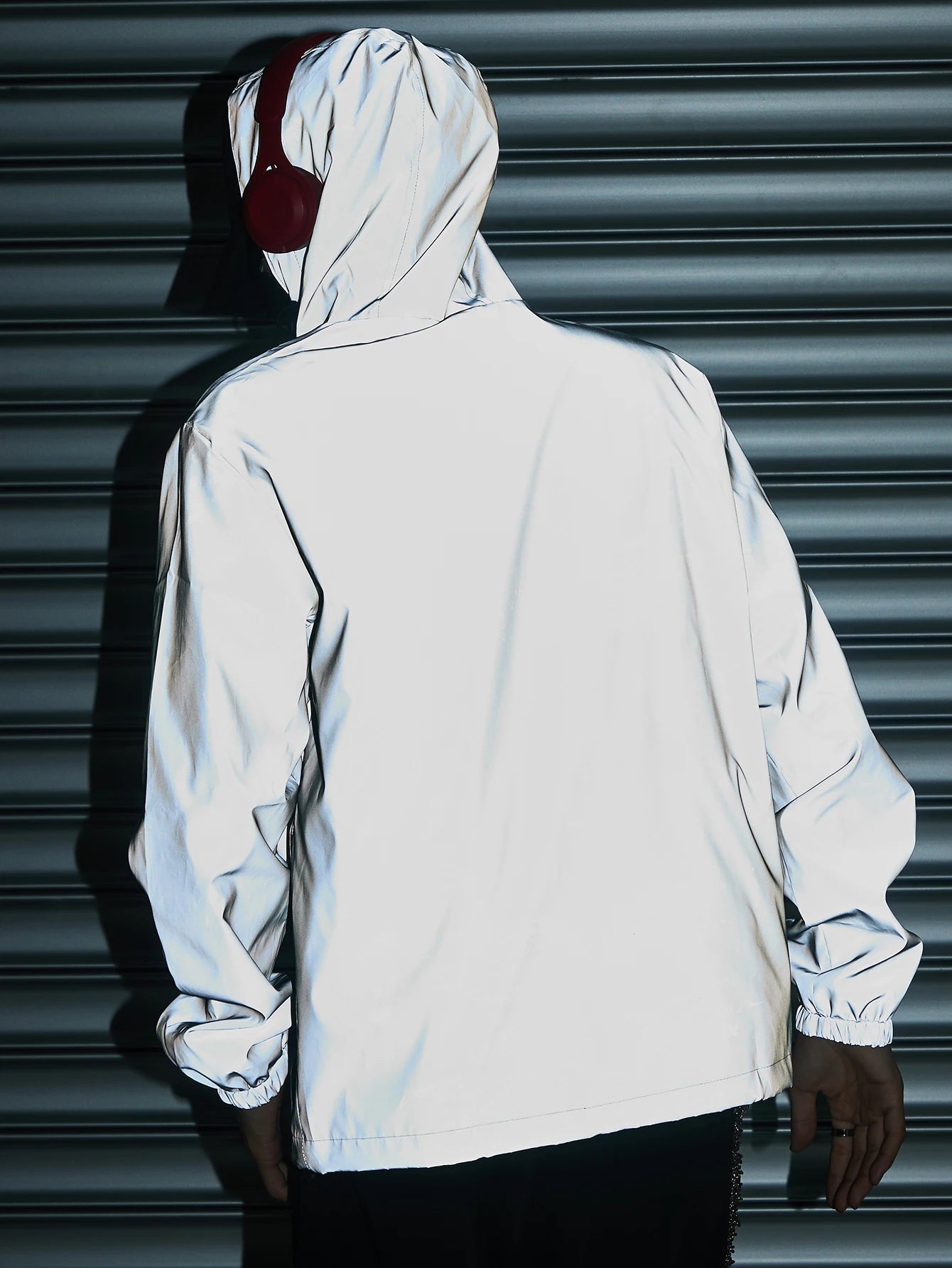 Night Reflective Clothes Spring New Men's Hooded Jacket Outdoor Run