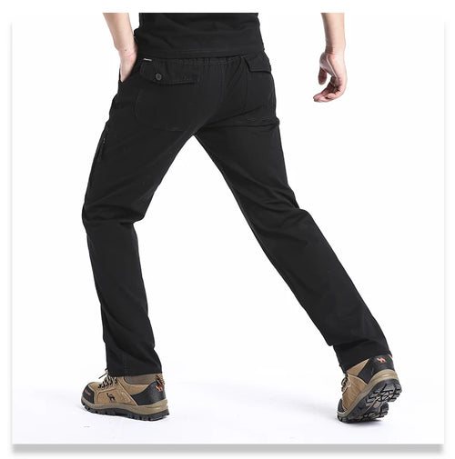 High Quality Men's Cotton Cargo Pants Casual Multiple Pocket Tacitcal