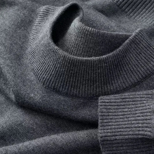 Autumn New Men's Casual Mock Turtleneck Sweater Long Sleeved Warm