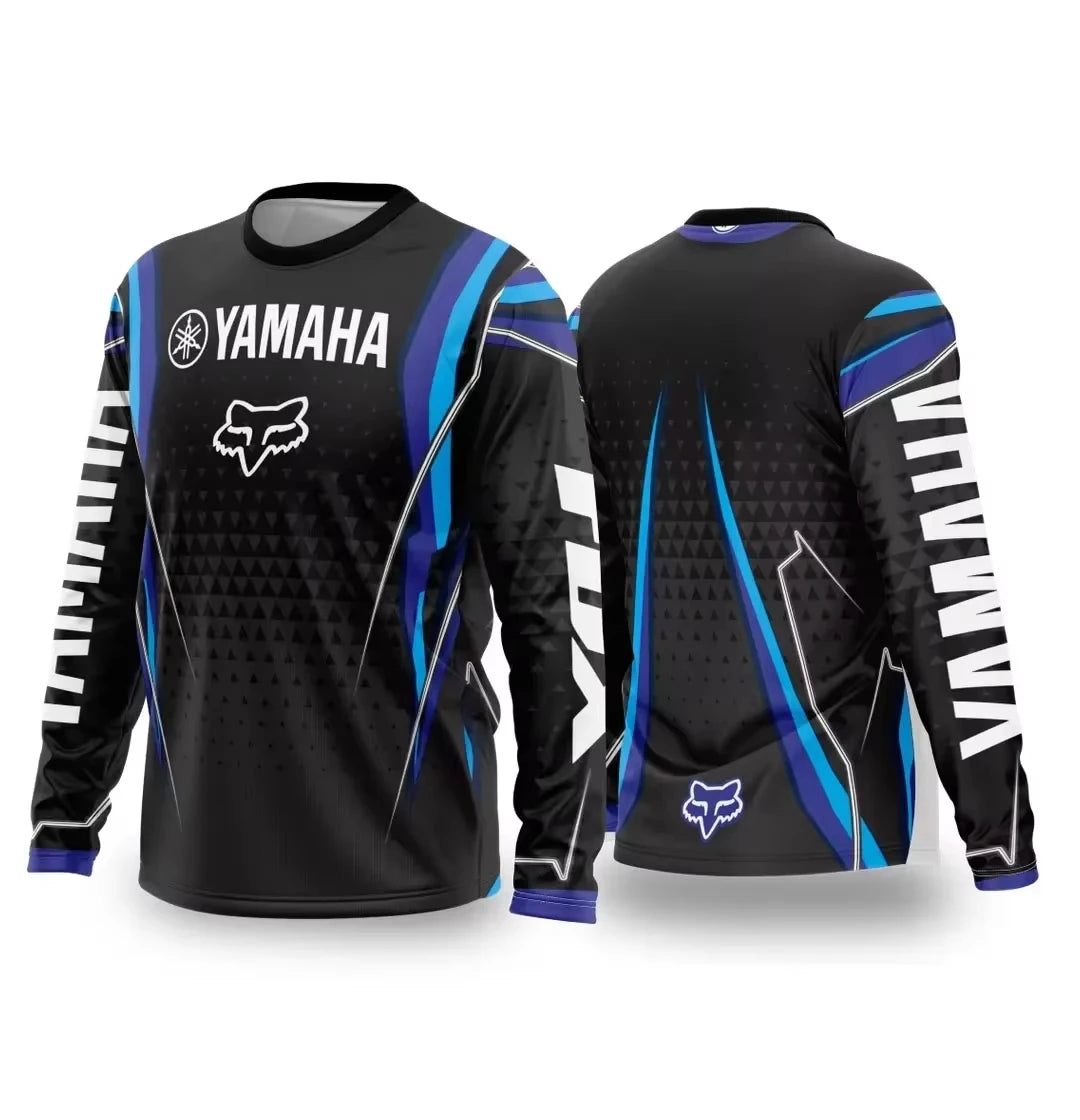 Summer YAMAHA Men Women Motorcycle Riding Suit Loose Breathable Quick