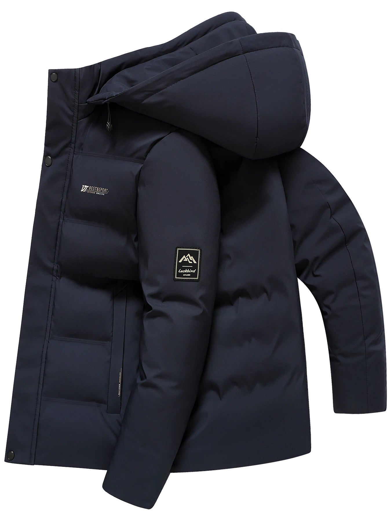 Men's thick and warm cotton jacket for autumn and winter, business and
