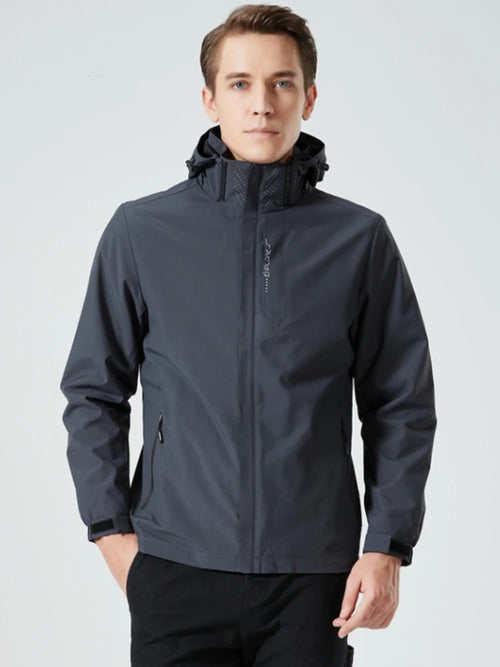 Autumn New Men's Mountaineering Jacket Windproof and Waterproof Fabric