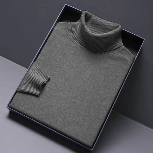 Animal Game Turtleneck Knitwear Luxury Men's Sweater Long Fit Pullover