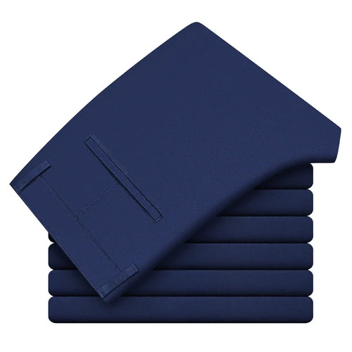 97% Cotton Men's Casual Pants Autumn Fashion Comfortable Elastic Slim