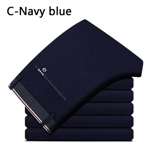 Men's Spring Autumn Fashion Business Casual Long Pants Suit Pants Male