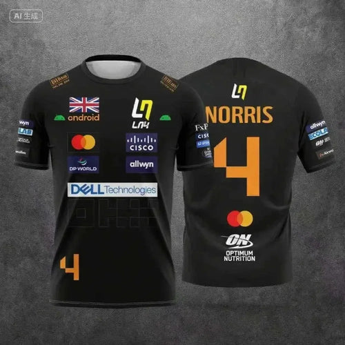 Camiseta McLaren Racing Lando Norris | Ropa deportiva transpirable