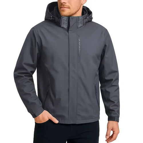Outdoor Men's Waterproof Raincoat Lightweight Jackets Coat with Hood