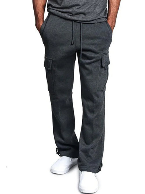Men's  Cargo Pants Loose Drawstring Sweatpants with Pockets Sports