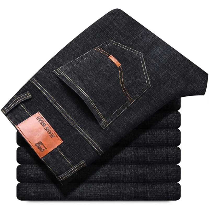 New Men Light Luxury Stretch Slim Fit Pants Comfortable Soft Business