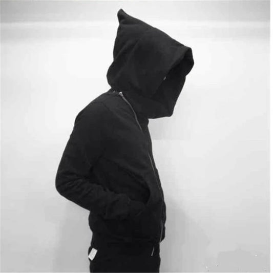 New Hoodies Men zipper Cardigan harajuku black sweatshirts hip hop