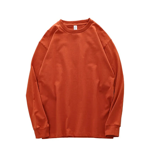 Dukeen 280g Heavyweight Long-Sleeved T-Shirt for Men 100% Cotton