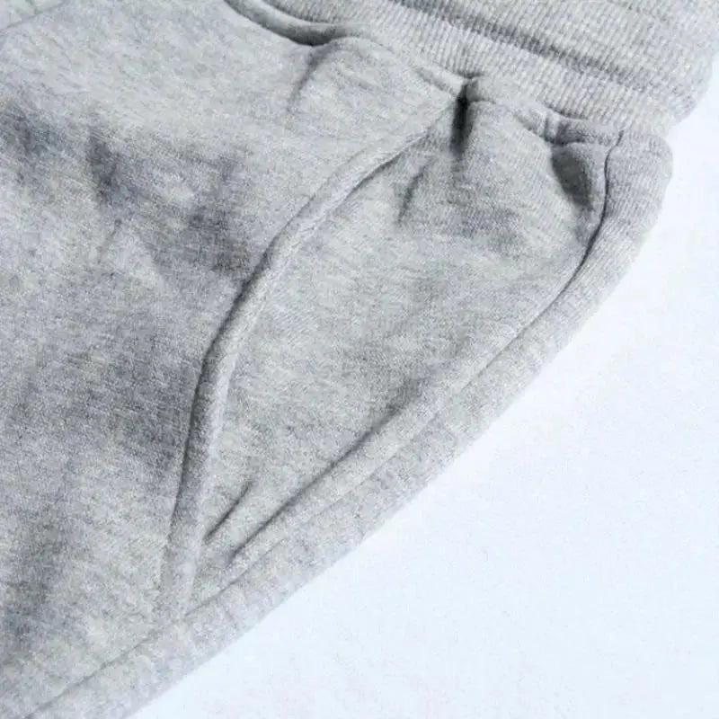 Spring and Autumn Fleece Men's Pants Casual Pants Men's Sports Jogging