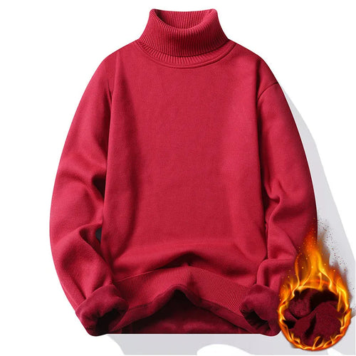 Autumn Winter Men's Turtleneck Sweater Men's Knitting Pullovers