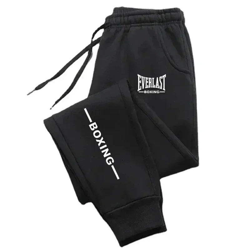 2025 Autumn Winter EVERLAST Printed Running Pants Men Women Outdoor