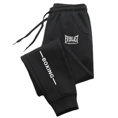 2025 Autumn Winter EVERLAST Printed Running Pants Men Women Outdoor
