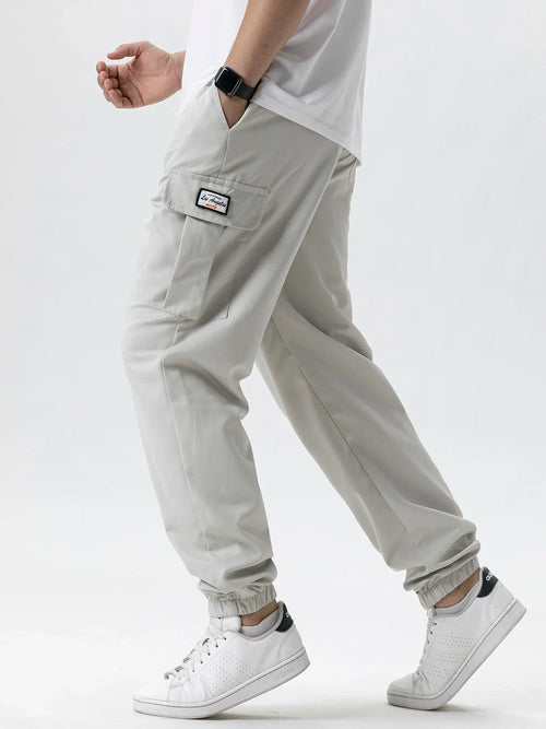Men's Casual Cargo Sweatpants Spring/Autumn S-2XL Waist Drawstring