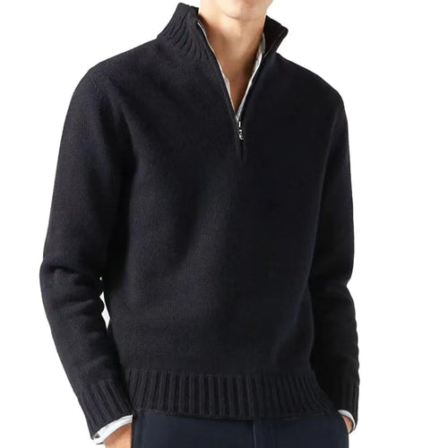 Autum Men Turtlenecks Sweaters Knitwear Pullovers Solid Color Long