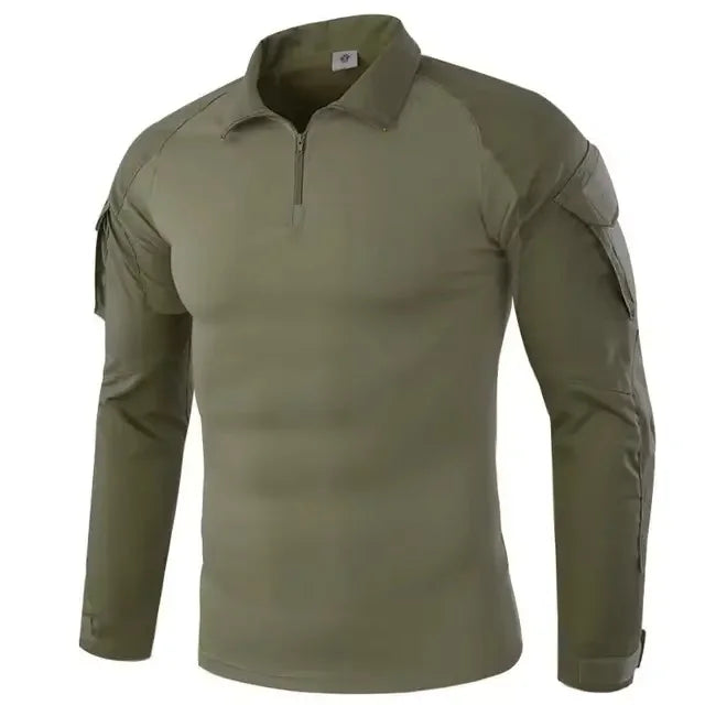 Men's Outdoor Tactical Hiking T-Shirts,Hunting Camouflage Long Sleeve