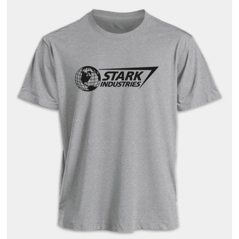 Marvel Men's and Women's T-shirts Iron Man Stark Industries Summer
