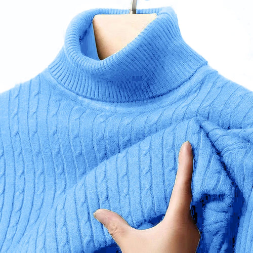 Animal Game Men's Long Sleeve Knit Cold Blouse Outdoor Turtleneck