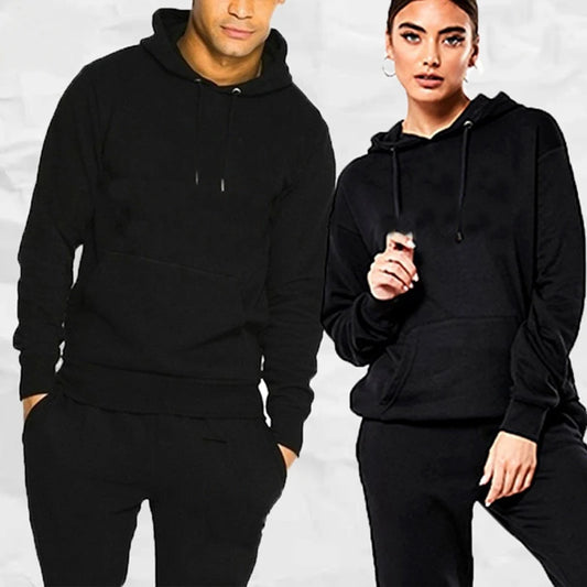 Men Sportswear Sweater Suit Hoodies + Pants Sports Clothing Spring