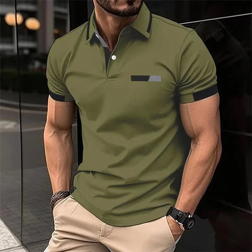 Men's fitness casual sports T-shirt, gym running sports elastic