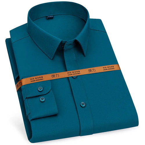 New men's dress shirt long sleeve thin free ironing business casual